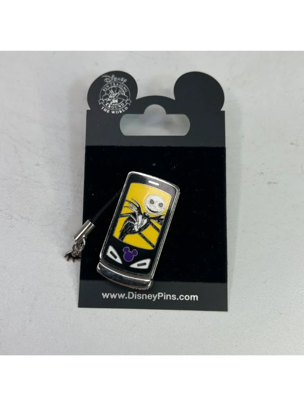 Disney Jack Skellington Cell Phone Slider NBC Collectible Pin From 2008